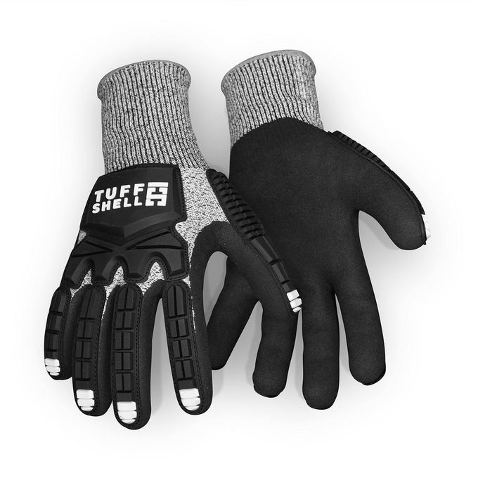 Tuff Shell Cut Resistant Lobstering Gloves, Touchscreen Capable, Crab Gloves, Diving Gloves, Lobster Diving Gloves, Spearfishing Glove (Large) - Image 1