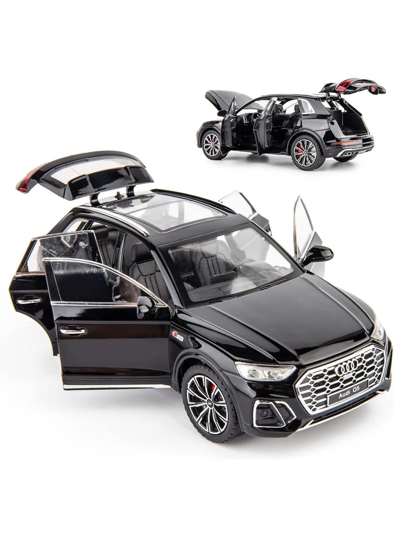 Model Car 1/24 for Audi Q5 Luxury SUV Miniature Metal Model Off-Road Car Die-cast Pull-Back Vehicles Ornaments Miniature Replica Car - Image 1