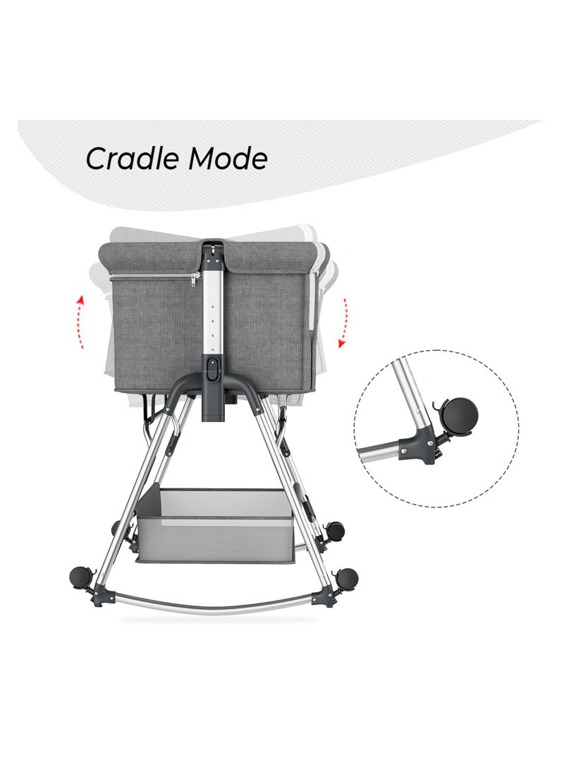 TEKNUM Baby Bedside Sleepzen 1 With Horizontal Adjustment - Grey  - Image 5