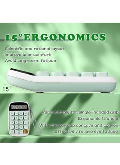 Apera MT18 Calculator 10 Digit Mechanical Keys Large LCD Display Old Typewriter Style  - Image 3