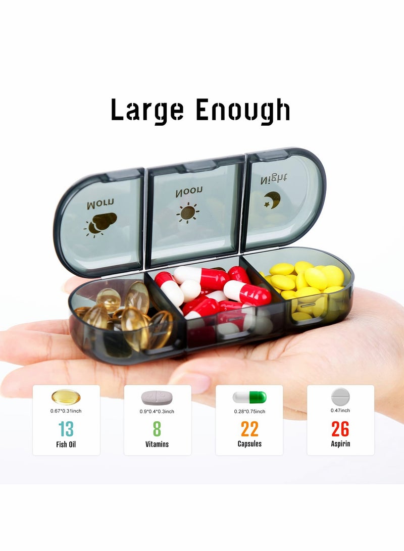 SYOSI Pill Organizer 3 Times a Day Weekly Pill Organizer 3 Times a Day Daily Pill Box 3 Times a Day to Hold Vitamins - Image 3