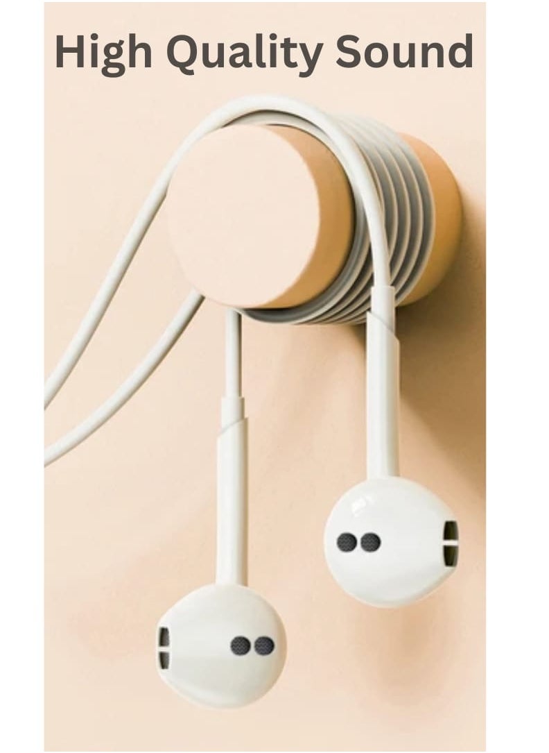 traditious Earphones with Type C Connector – Wired In Ear USB C Earphones with Microphone And Volume Control, Compatible with iPhone 16/15 Pro Max, iPad Pro/Air, Samsung And More – White  - Image 5