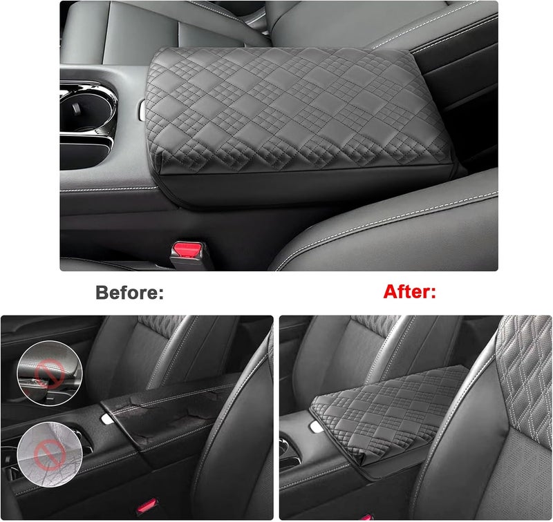 SXCY for 2025 2026 Nissan Murano Armrest Cover Pad for 2025 2026 Nissan Murano Accessories 2025 Murano Center Console Cover 2026 Murano Middle Console Cover w/Soft Cotton Cushion (Added-Pad) - Image 2