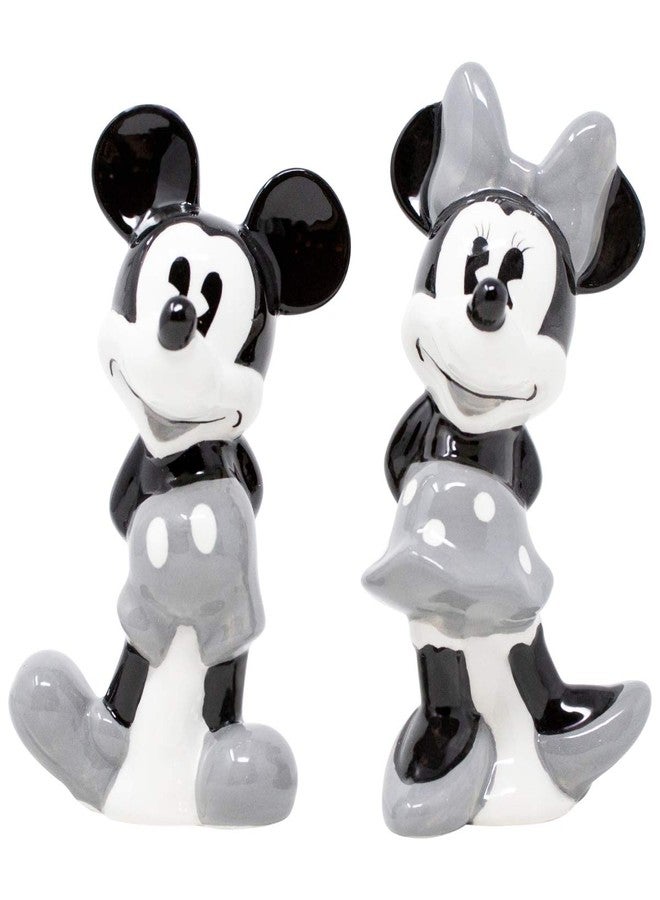Jerry Leigh Disney Mickey and Minnie Mouse Grey Salt and Pepper Shakers - Image 1
