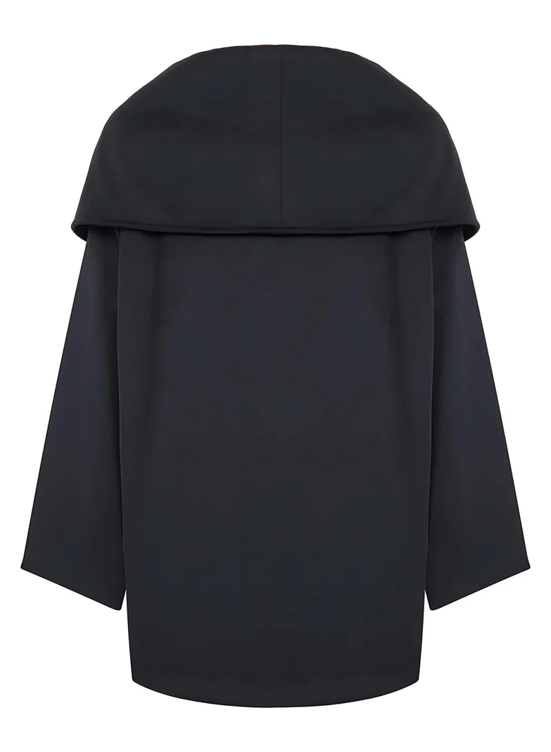 Nocturne Flowy Coat with Front Tie Detail