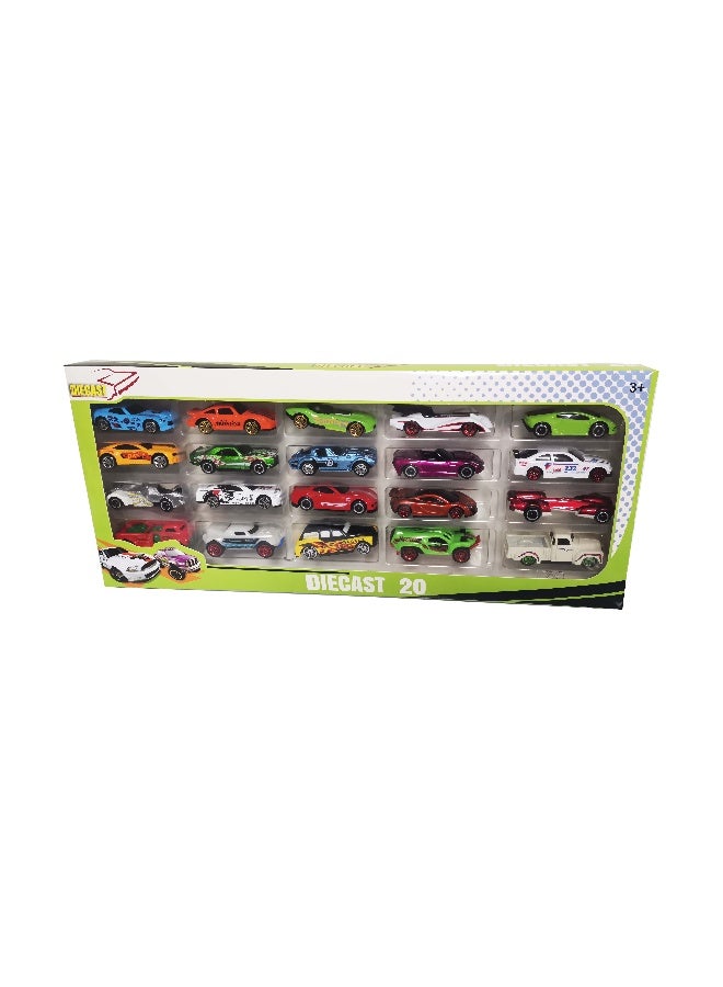 TTC Diecast 1:64 Super Cars 20pcs/pack – Die-Cast Toy Car for Kids & Collectors - Image 1