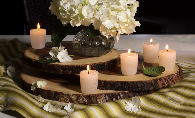 Lipper International Acacia Wood Slab Serving Board With Bark for Cheese, Crackers, and Hors D'oeuvres, Set of 3, Assorted Sizes - Image 4