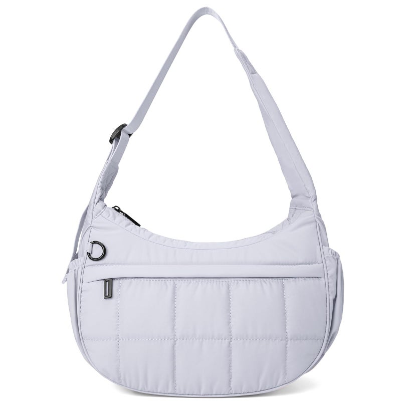 GASSDA Shoulder Bag for Women Small Puffer Purses Crescent Bag Hobo Handbags with Adjustable Strap for Daily - Image 1