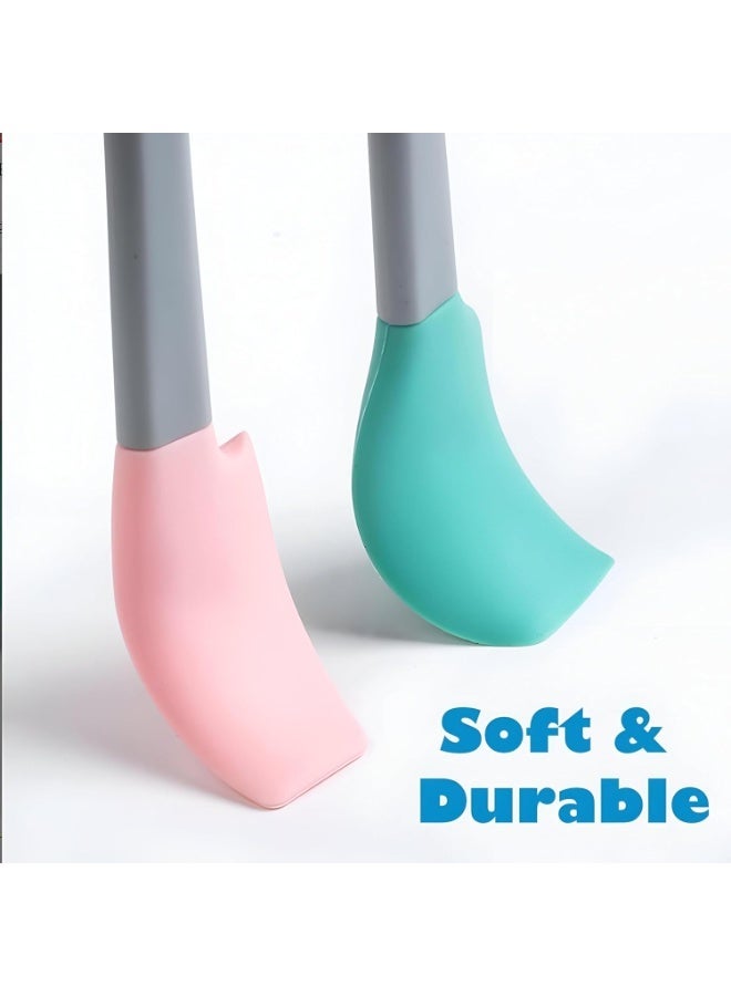 5-piece silicone kitchen utensil set with long handles - Image 3