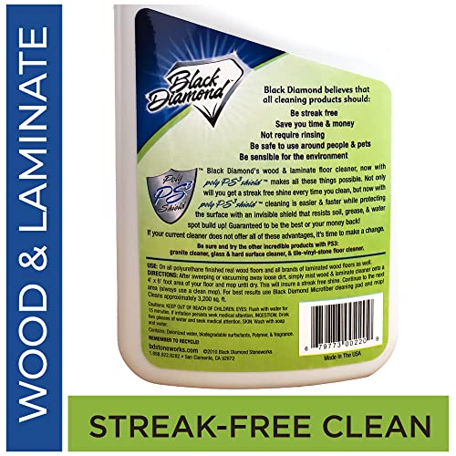 Black Diamond Stoneworks Wood, Laminate, Hardwood & Luxury Vinyl Floor Cleaner Spray – Multi-Purpose Mopping Solution for a Streak-Free Clean (32 Fl Oz) - Image 2