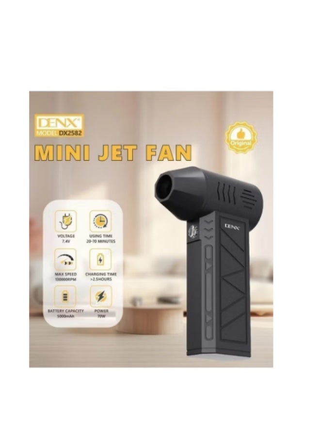 DENX DX2582 Jet Fan, 70W, 5000mAh Battery, 4 Speeds | 130000 RPM - Image 2