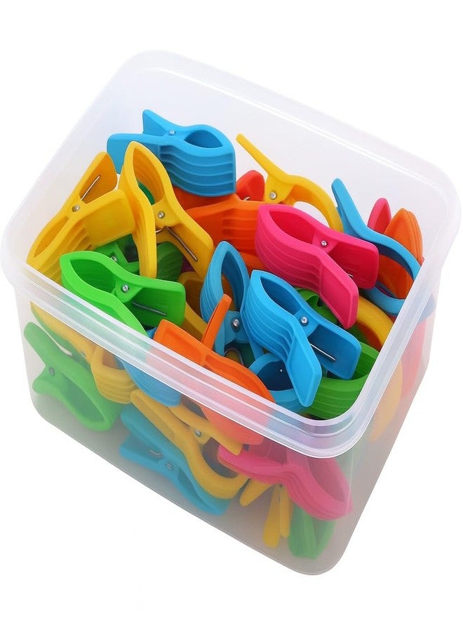 BLDM Super Strong Plastic Clips: Heavy-Duty Rust Free Pegs for Cloth Drying, Ideal for Hangers, Rods, Ropes, Towels, Cloths Clip Comes with Storage Box (12) - Image 1