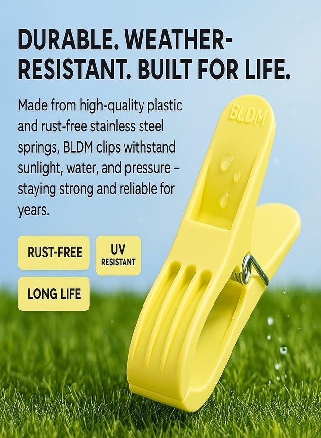 BLDM Super Strong Plastic Clips: Heavy-Duty Rust Free Pegs for Cloth Drying, Ideal for Hangers, Rods, Ropes, Towels, Cloths Clip Comes with Storage Box (12) - Image 5