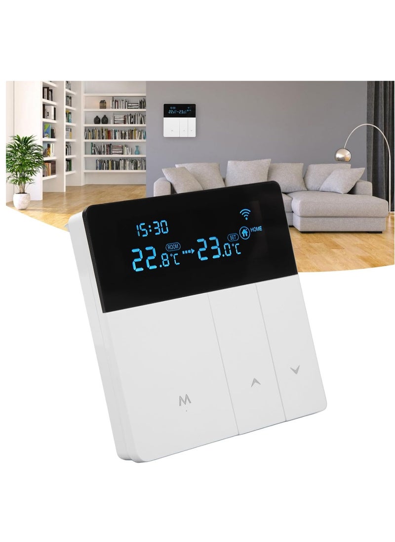 SYOSI - Smart Thermostat Programmable Digital Temperature Controller with WiFi, Advanced LCD Display, APP Remote Control, Sleek Modern Design, Suitable for Various Locations - Enhanced Climate Control - Image 1
