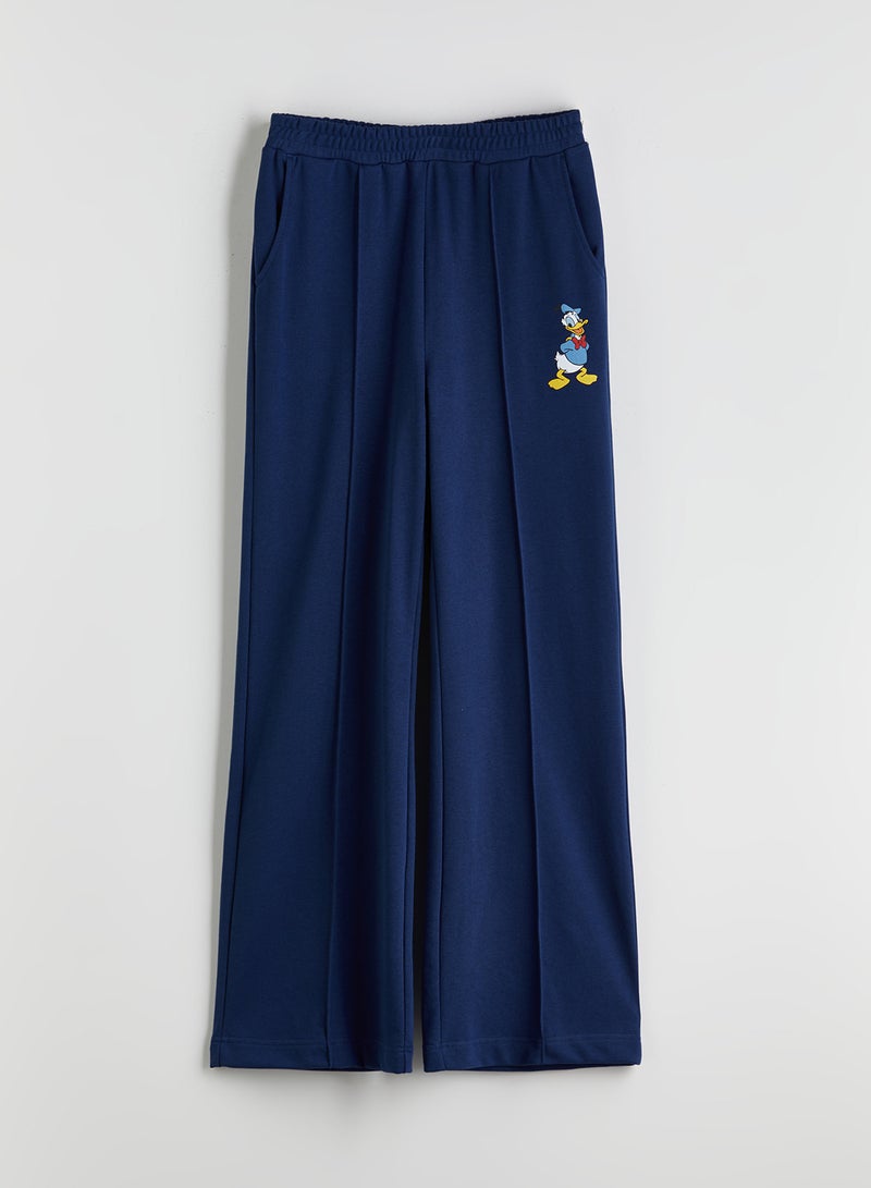 LC WAIKIKI Aristocats Printed Wide Leg Women's Sweatpants - Image 5