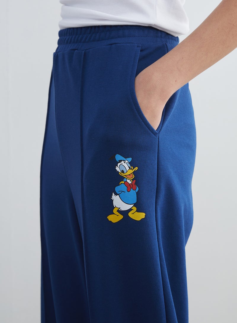 LC WAIKIKI Aristocats Printed Wide Leg Women's Sweatpants - Image 3