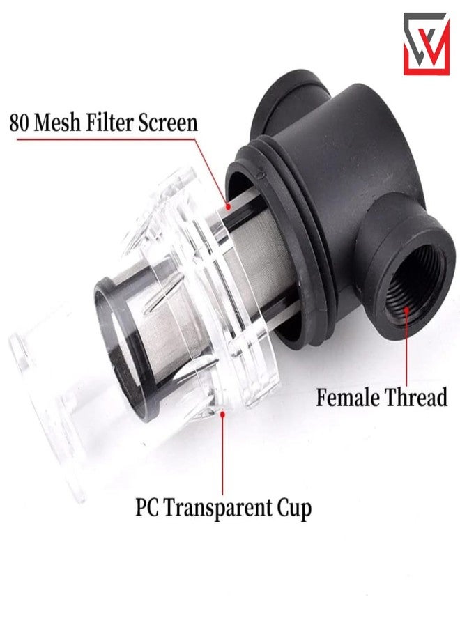 Winmax Clear Inline Filter - 1/2 Inch (Female, 80 Mesh) | Tank Filter for Water Tank, RO Plant, Corporation Water Supply, Irrigation System | Model SRP-F02 - Image 2