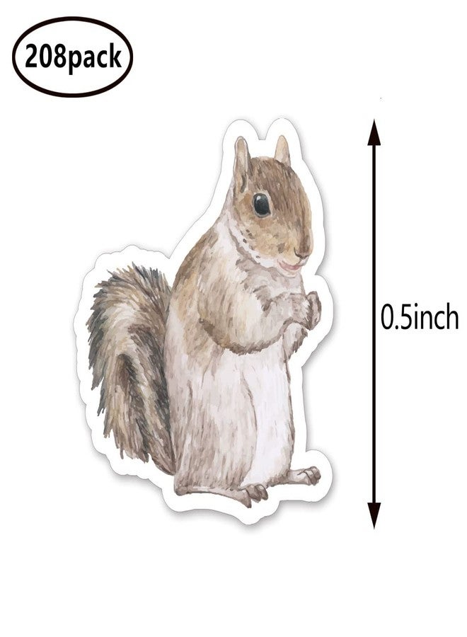 GUVSPTI Squirrel Planner Stickers, 0.5in Scrapbooking Kids DIY Calendar Crafting 208-Pack - Image 2