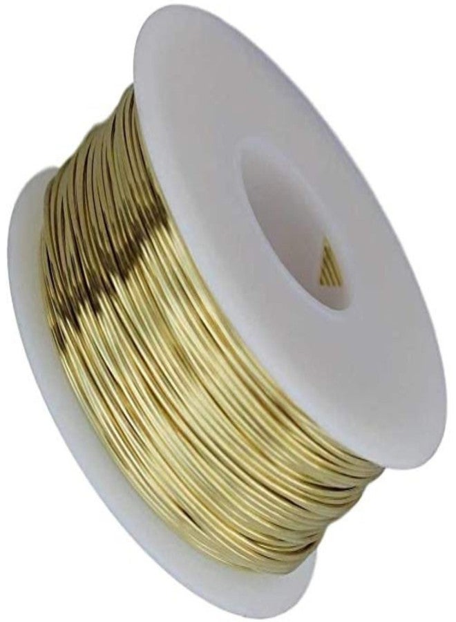 POWER HUB 10 Meters 22 Gauge (0.71MM) Brass Wire - Craft Wire - School Projects - DIY Hobby - Jewellery And Artistic Beading - Golden Wire