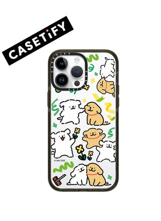 Clear with Whimsical Doodle Accents
