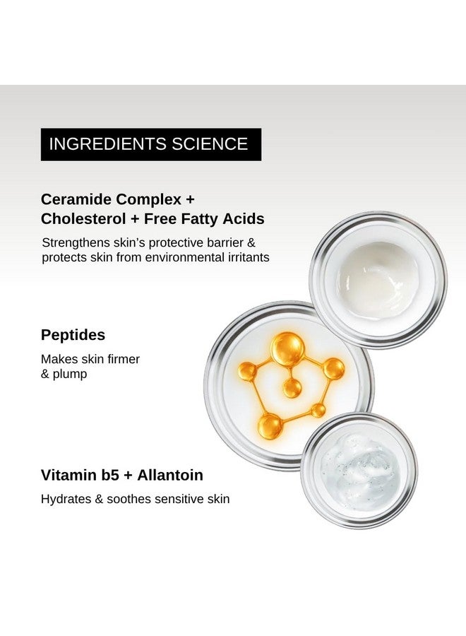 The Formularx Peptide Ceramide Moisturizer - Barrier Plus Nourishing Barrier Repair Moisturizer For Normal, Dry, Compromised, Sensitive skin 50 g - Image 4