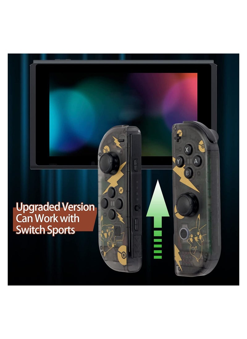 Pokemon Joy Con Game Controller Compatible with Nintendo Switch and OLED Replacement for Switch Joy Pad Wireless Controllers Support Dual Vibration / Wake-up / Motion Control