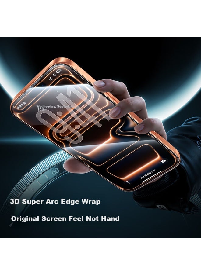 SmartDevil Shanmo [3d Hot-bending Corning Film | 0.18mm Ultra-thin] Tempered Glass Screen Protector For Apple Iphone 17 Pro, Original Feel Anti-dust High-definition Film For Iphone 17 Pro - Image 3