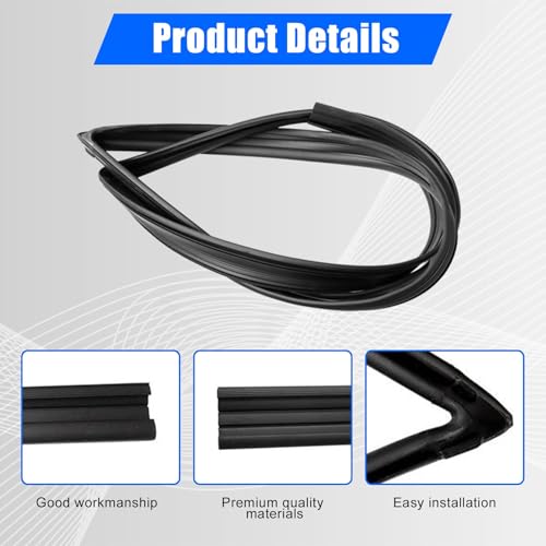 FZJDSD Front Rear Door Glass Run Channel Felt Compatible with Toyota Corolla Altis Limo Sedan CE120 ZZE122 2002-2006 4-Door Replace 68151-02050,68141-02060,68152-02050,68142-02050 - Image 5