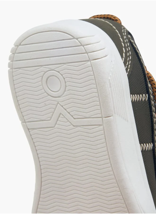 LBL by Shoexpress Boys Textured Shoes With Hook & Loop Closure Ramadan Collection