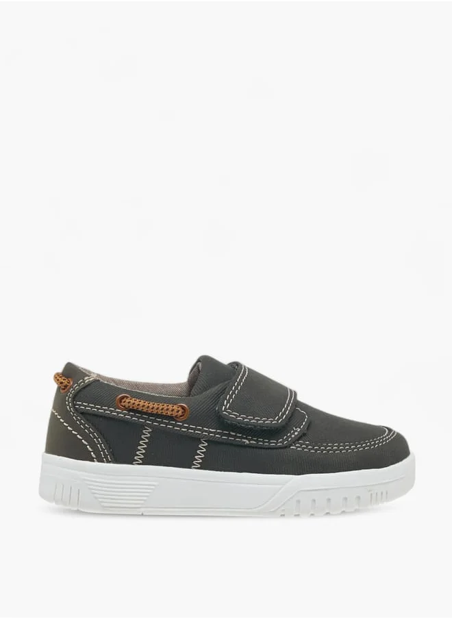 LBL by Shoexpress Boys Textured Shoes With Hook & Loop Closure Ramadan Collection