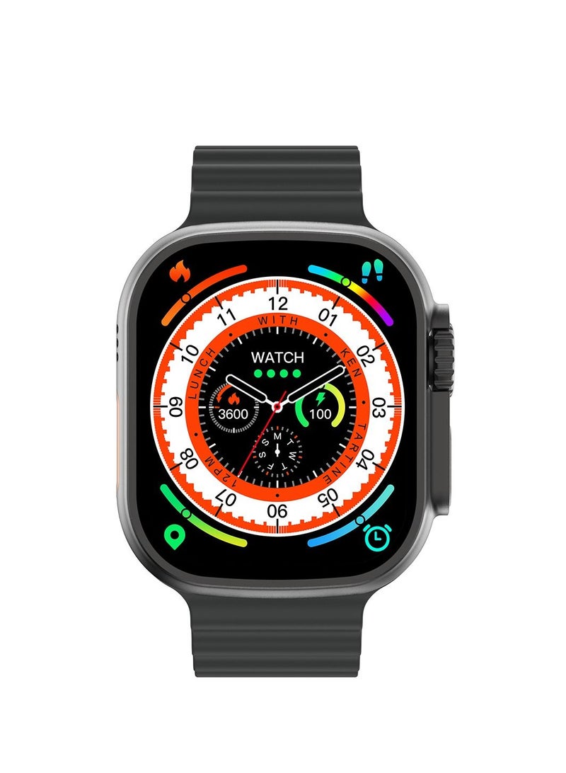 AROAQ W68 Plus Sport Fitness Smart Watch Bracelet Style Black with Wireless Charge - Image 3