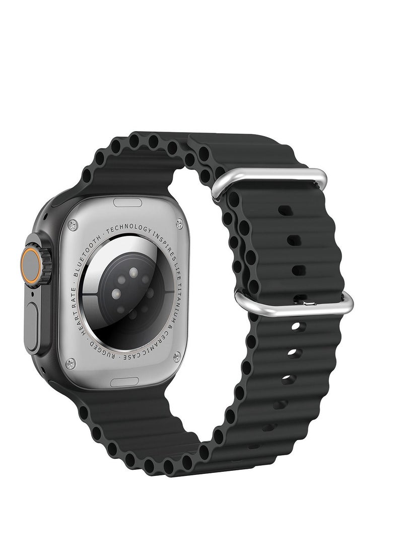 AROAQ W68 Plus Sport Fitness Smart Watch Bracelet Style Black with Wireless Charge - Image 4