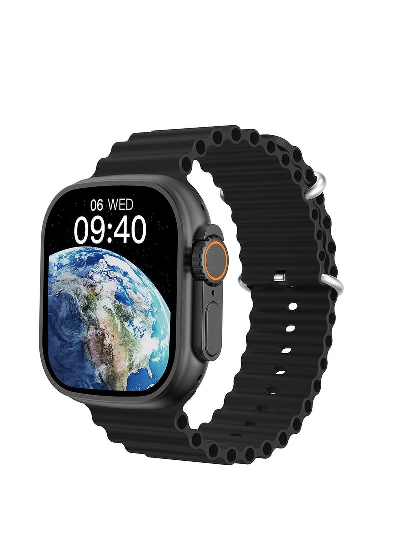 AROAQ W68 Plus Sport Fitness Smart Watch Bracelet Style Black with Wireless Charge - Image 1