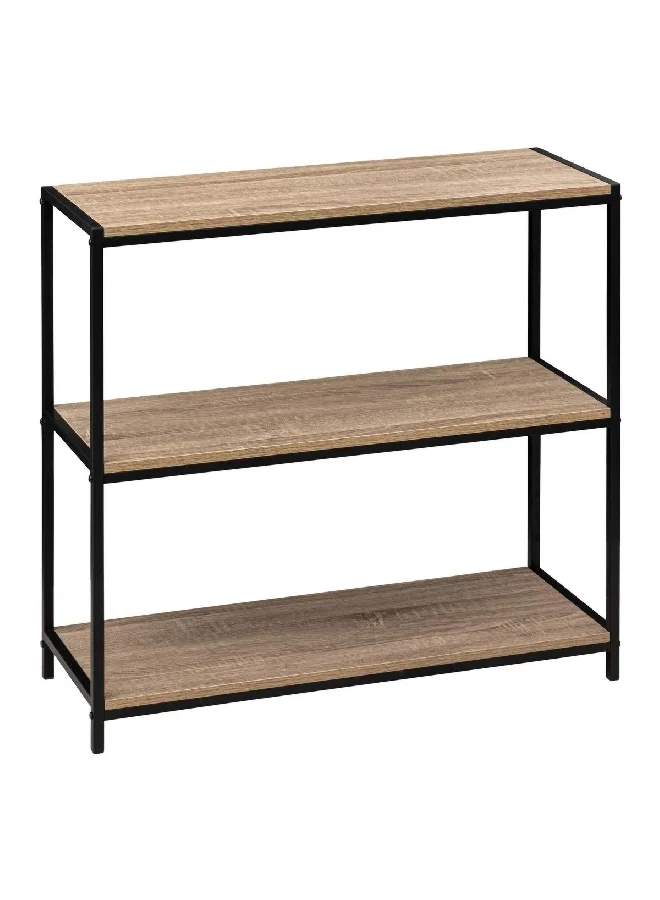 Five Simply Smart 3-Tier Aliaj Durable and Elegant Console Table Brown and Black 30 x 80 x 80 cm 193524