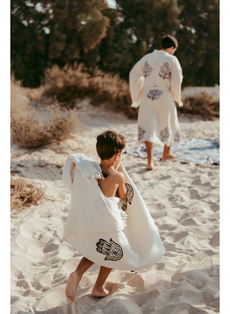 PAMUKME COTTON BEACH TOWEL - FATIMA DESIGN - Image 1