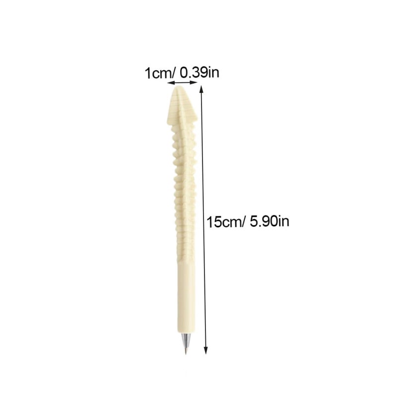 Bone Shape Ballpoint Pens 0.7mm Black Ink 20pcs Bulk Office School Stationery - Image 3
