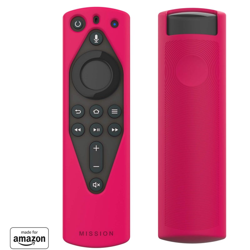 Mission Cables Mission Remote Case for The All-New Fire TV Voice Remote (2018 Version for Fire TV Stick 4K and Fire TV Cube) (Magic Magenta) - Image 1
