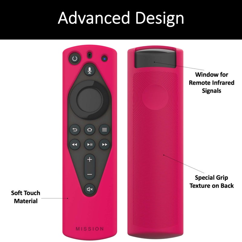 Mission Cables Mission Remote Case for The All-New Fire TV Voice Remote (2018 Version for Fire TV Stick 4K and Fire TV Cube) (Magic Magenta) - Image 3