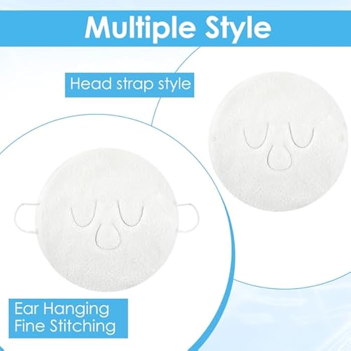 Larrel 2 Pcs Face Masks Spa,Steam Mask,Face Towels Reusable Hot Compress Warm Compress for Faces Facial Steamer Towel for Hot Cold Skin Care Faces Steamer Beauty Facial Towel for Home Beauty Salon Women - Image 5