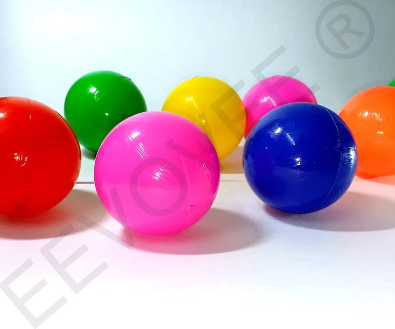 EEVOVEE - 50pcs Soft Non Toxic Plastic Pool Ball for Kids, 7.1cm (Large Size), (50pcs), Multi Color - Image 3