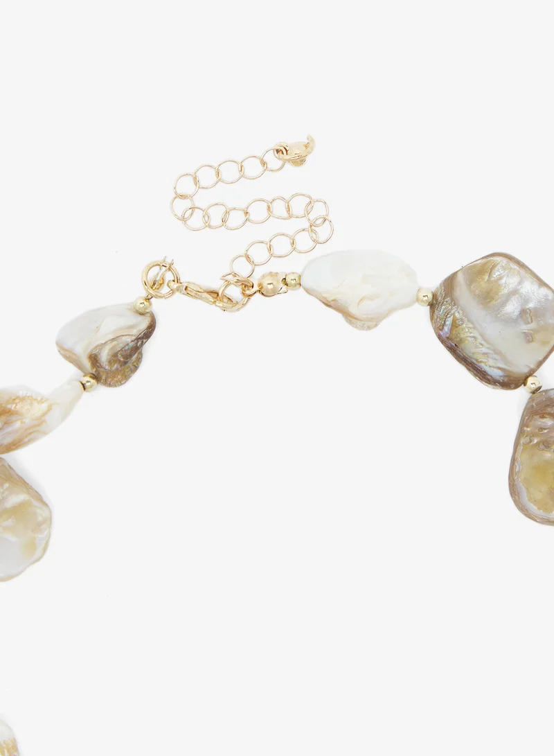 Ginger Sea Charm Resin Necklace