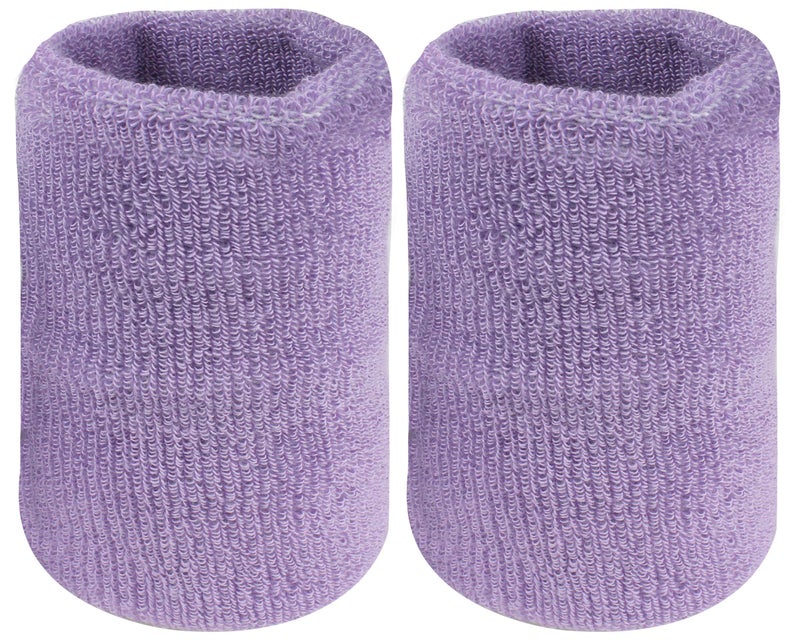 Neska Moda Women's Purple Cotton Wrist Band-WB15 - Image 1