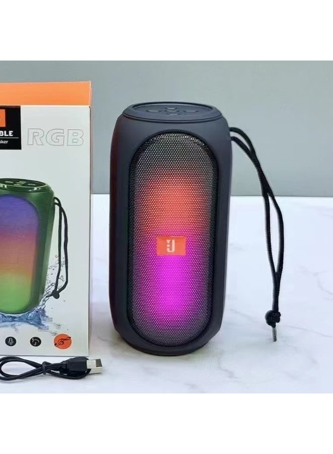 Loquat Bluetooth Speaker With Ambient Light Outdoor Portable Car Home Desktop Subwoofer Small Steel Mini Speaker - Image 1