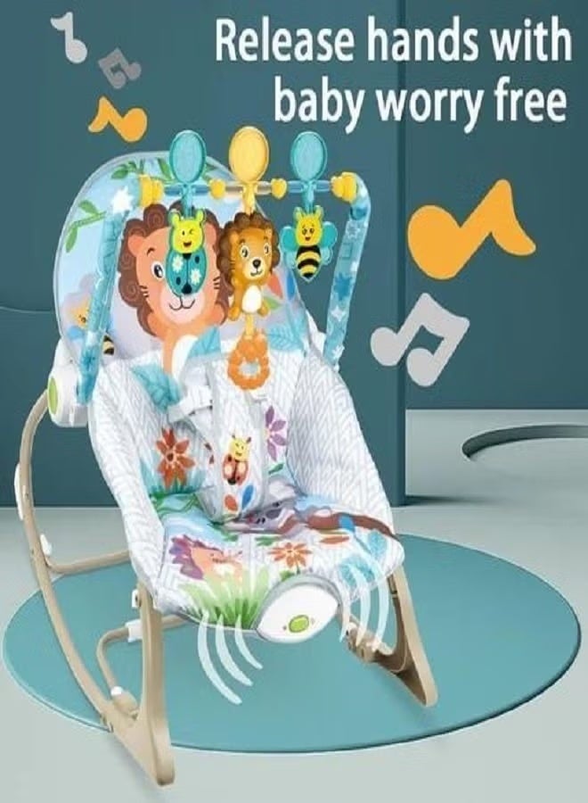 (ibaby) Baby Music Rocking Chair Infant to Toddler Rocking Chair with Vibration Vibration Vibration and Soothe Toys for Babies to Toddlers Suitable from Birth - Image 2