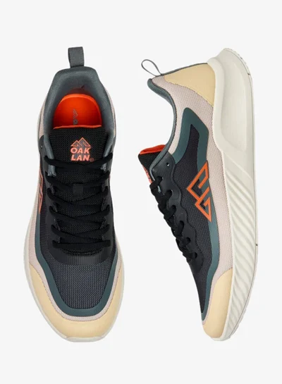 Oaklan by Shoexpress Panelled Lace-Up Sports Shoes With Pull Tab