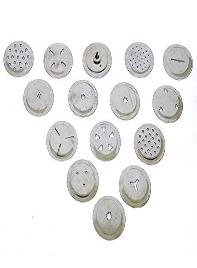 Ekdant Stainless Steel Kitchen Press with 15 Different Types of Jalies, Murukku Maker/Bhujiya Maker/Noodles/Cookies/Namkeen/Chakali Maker/Sev Maker/Farsan Maker/Gathiya Maker - Image 5