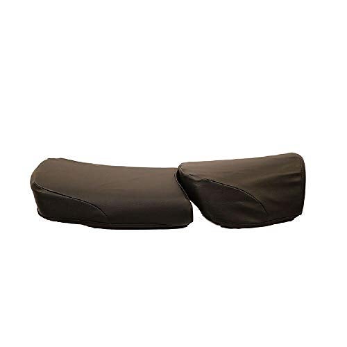 TVS XL 100 Seat Cover for Sweat Free Comfortable Riding| Nylon Thread Stitching for Strength| Bike Riding Accessories|Heat & UV Ray Protection| Premium PVC Rexin Material -Black - Image 1
