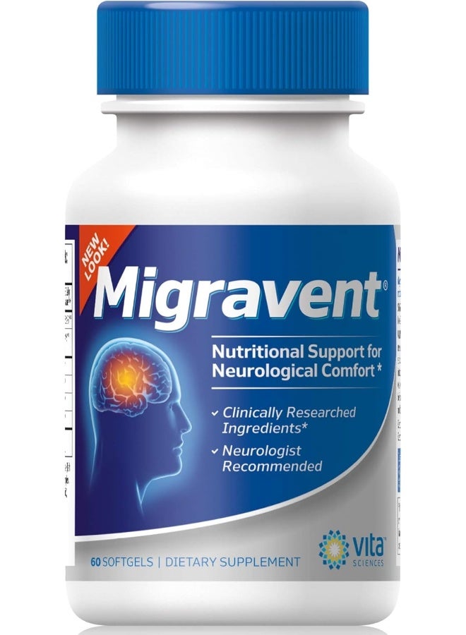Vita Sciences Migravent Nutritional Support for Neurological Comfort - Image 1