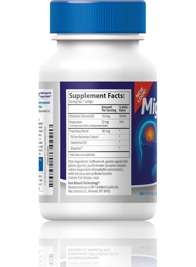 Vita Sciences Migravent Nutritional Support for Neurological Comfort - Image 3