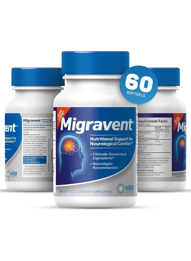 Vita Sciences Migravent Nutritional Support for Neurological Comfort - Image 5